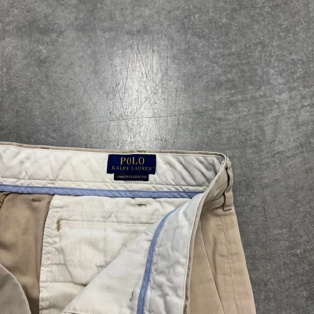 Polo Ralph Lauren Chino Shorts Tan Earthtone Preppy Old Money 34'
